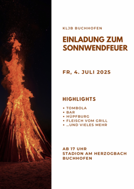 Banner Sonnwendfeuer 2025